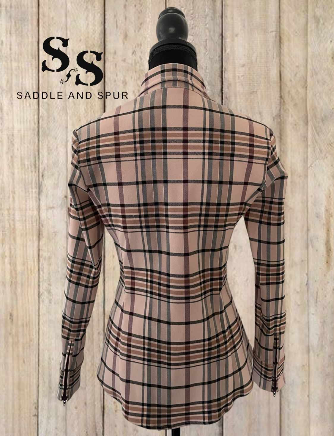 Plaid stretch premium concealed zipper