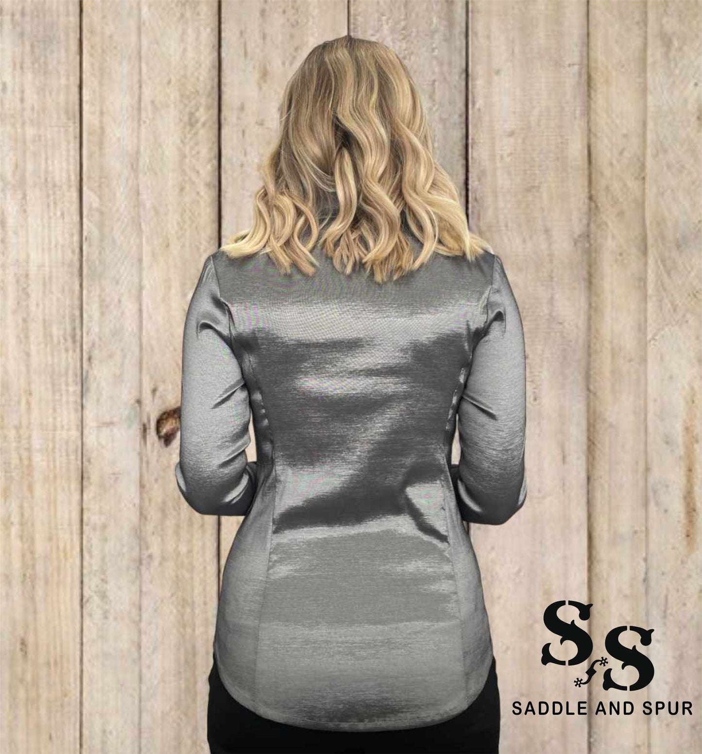 Women's Premium Concealed Zipper Shirt Grey