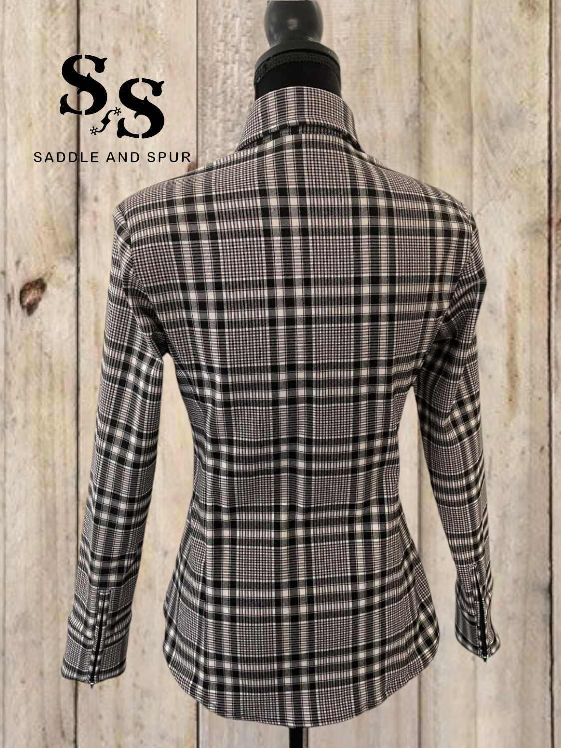 Plaid stretch premium concealed zipper