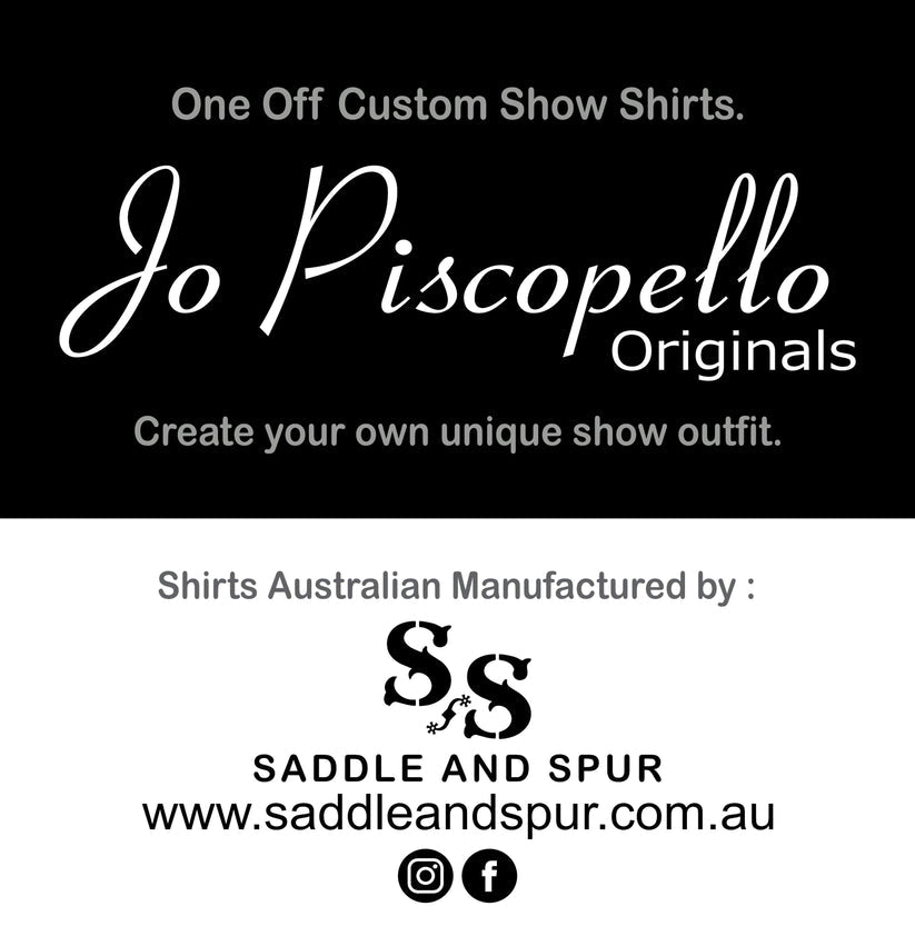 Jo Piscopello Originals(Premium Concealed Zipper, stretch Taffeta show shirt)